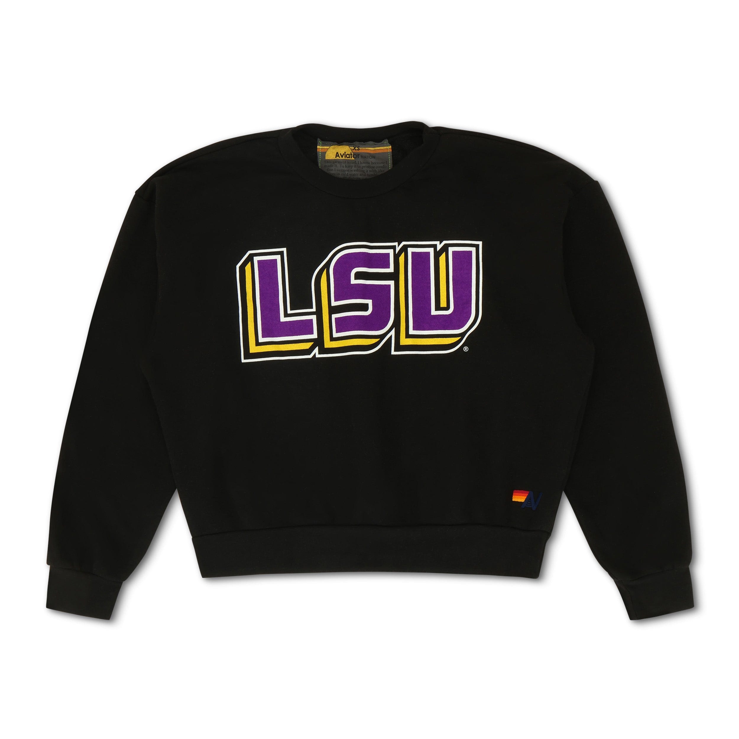 LSU RELAXED CREW SWEATSHIRT - BLACK - Image 5