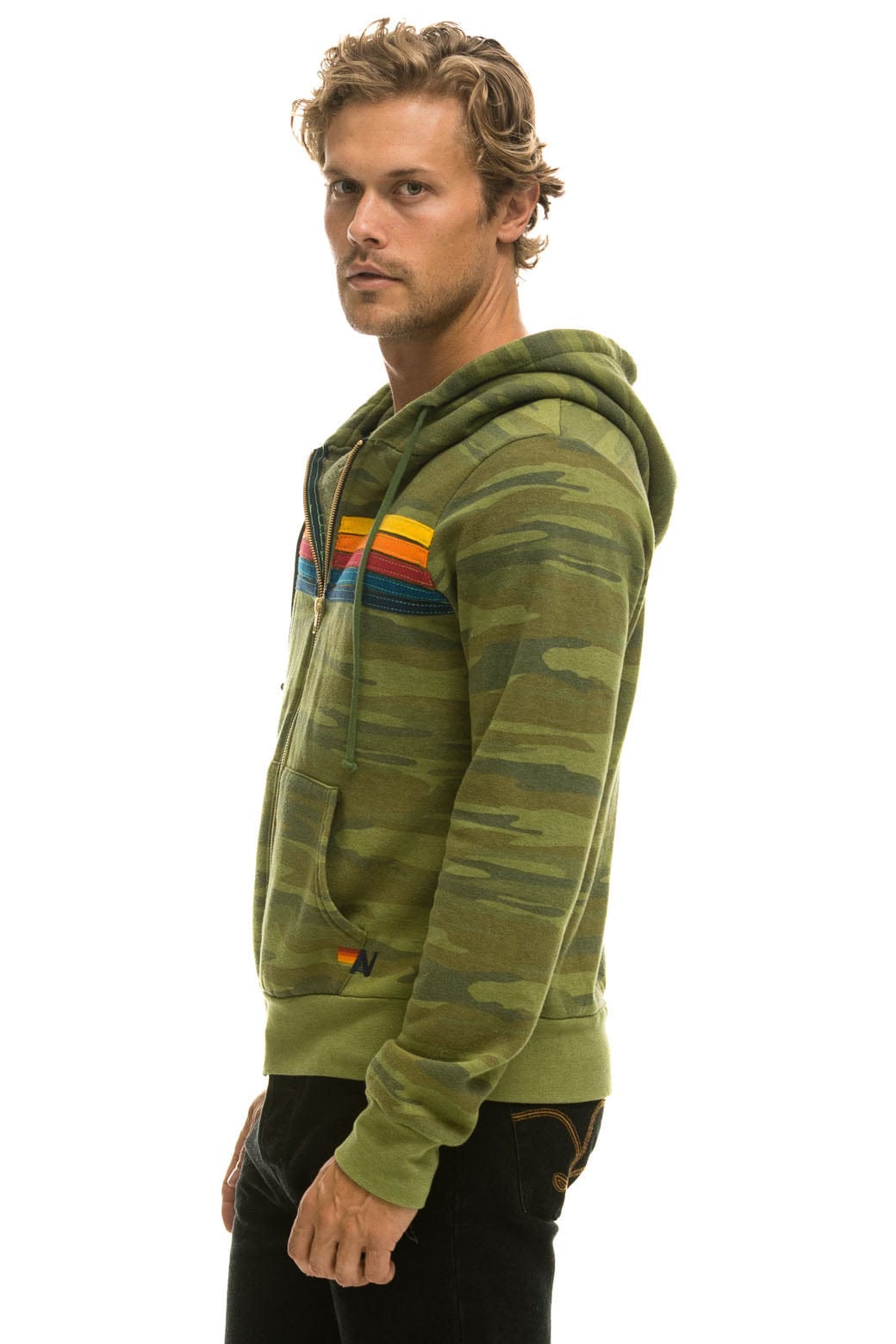5 STRIPE HOODIE - CAMO - Image 4