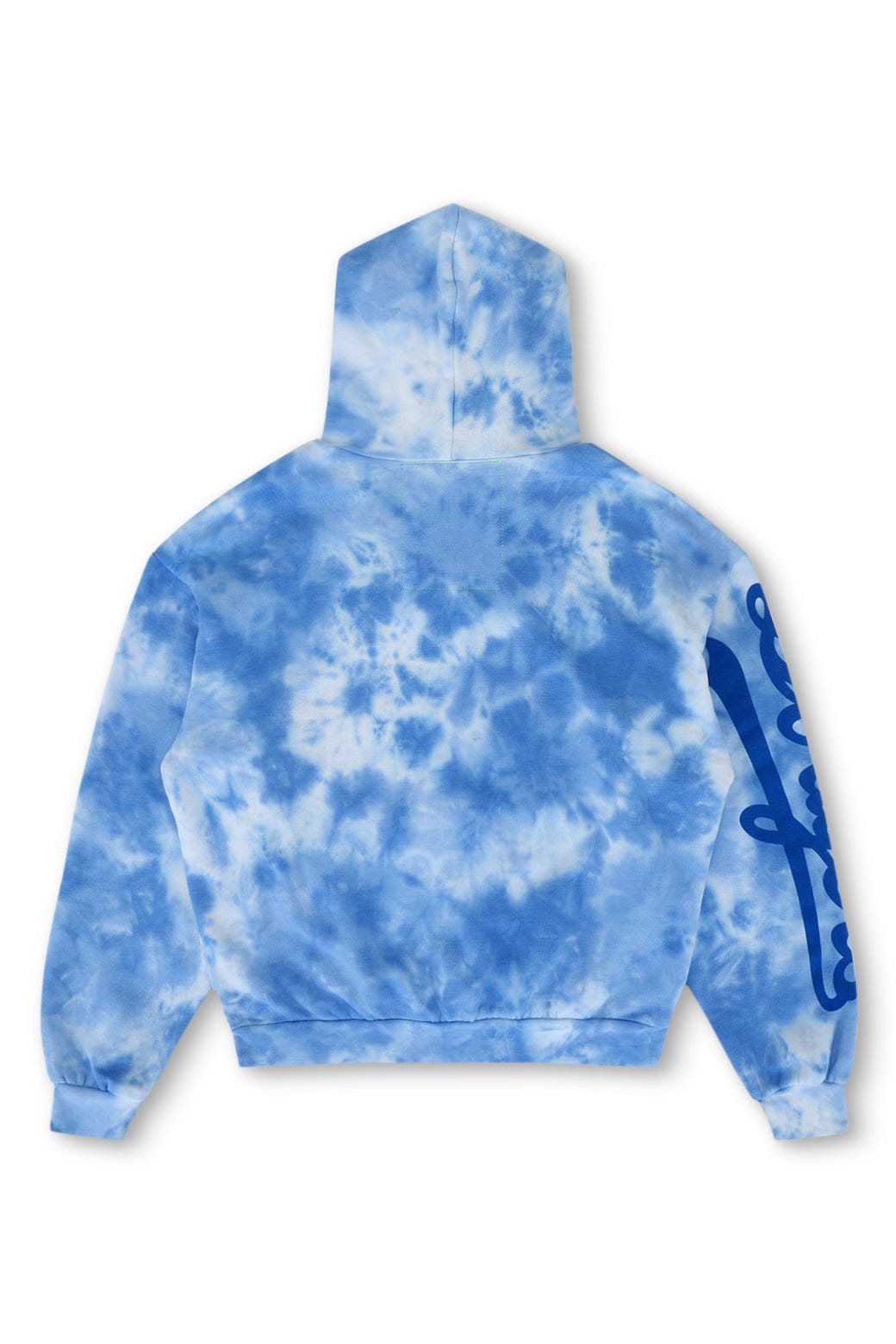 LOS ANGELES DODGERS HAND DYED RELAXED PULLOVER HOODIE - TIE DYE BLUE - Image 9