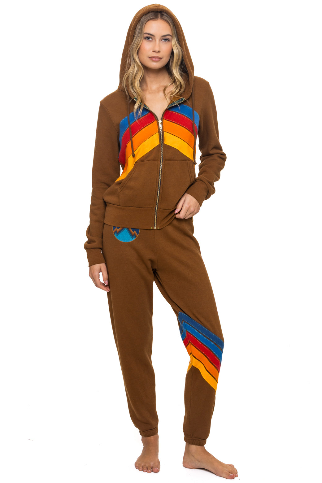 ALL SEASONS CIRCLE CHEVRON SWEATPANTS - CINNAMON - Image 4