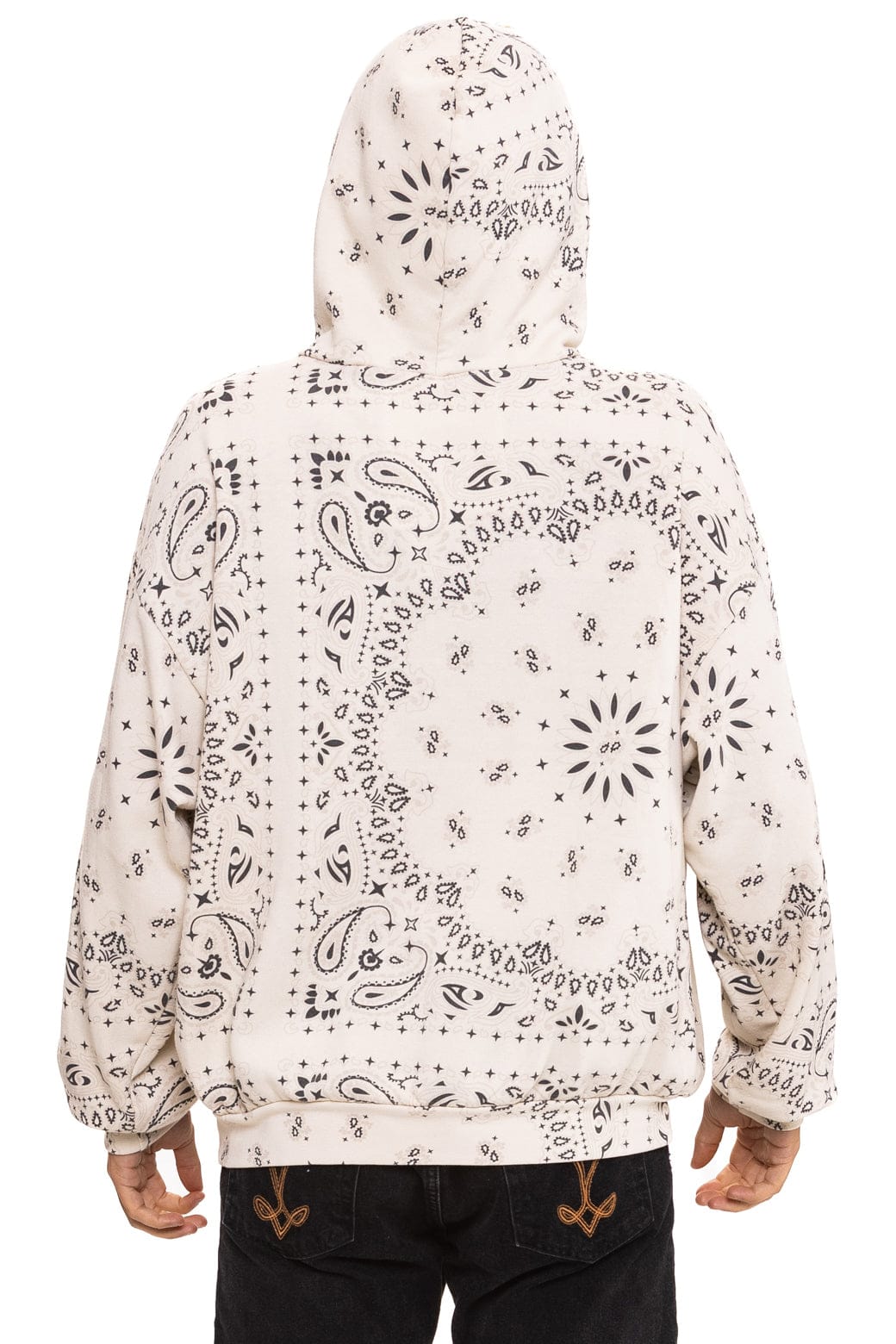 BANDANA RELAXED PULLOVER HOODIE - VINTAGE WHITE - Image 8