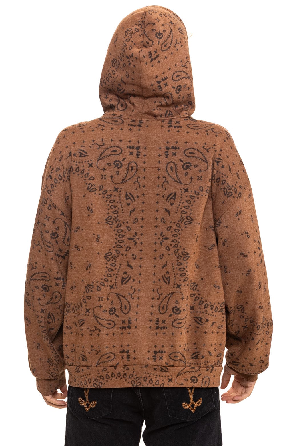 BANDANA VENICE RELAXED PULLOVER HOODIE - CINNAMON - Image 9