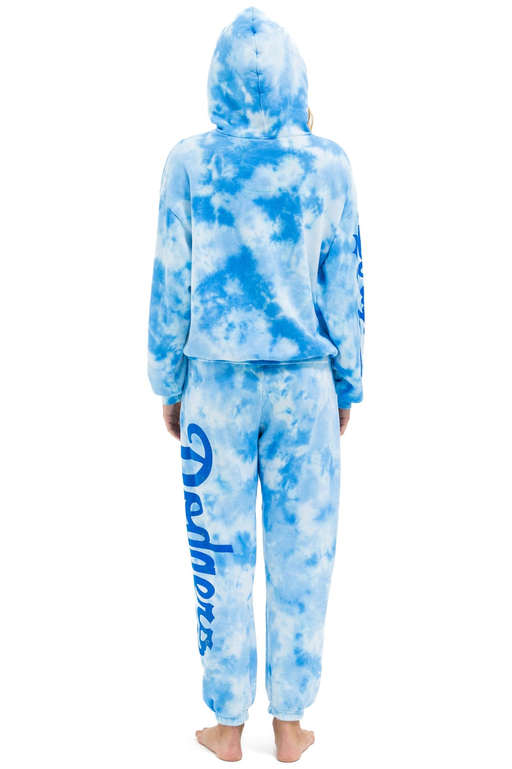 LOS ANGELES DODGERS HAND DYED SWEATPANTS - TIE DYE BLUE - Image 5