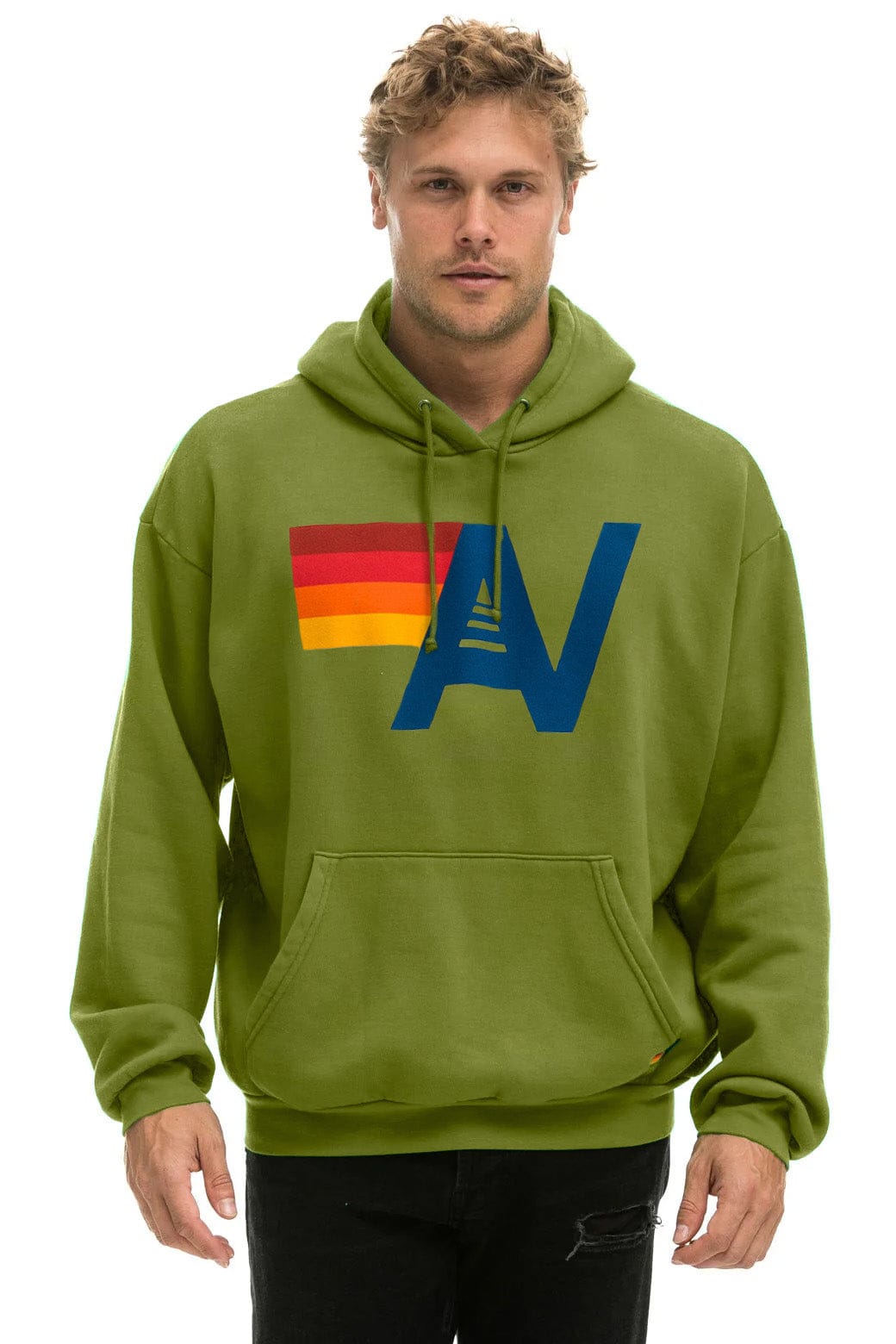 LOGO PULLOVER RELAXED HOODIE - JUNGLE GREEN - Image 2