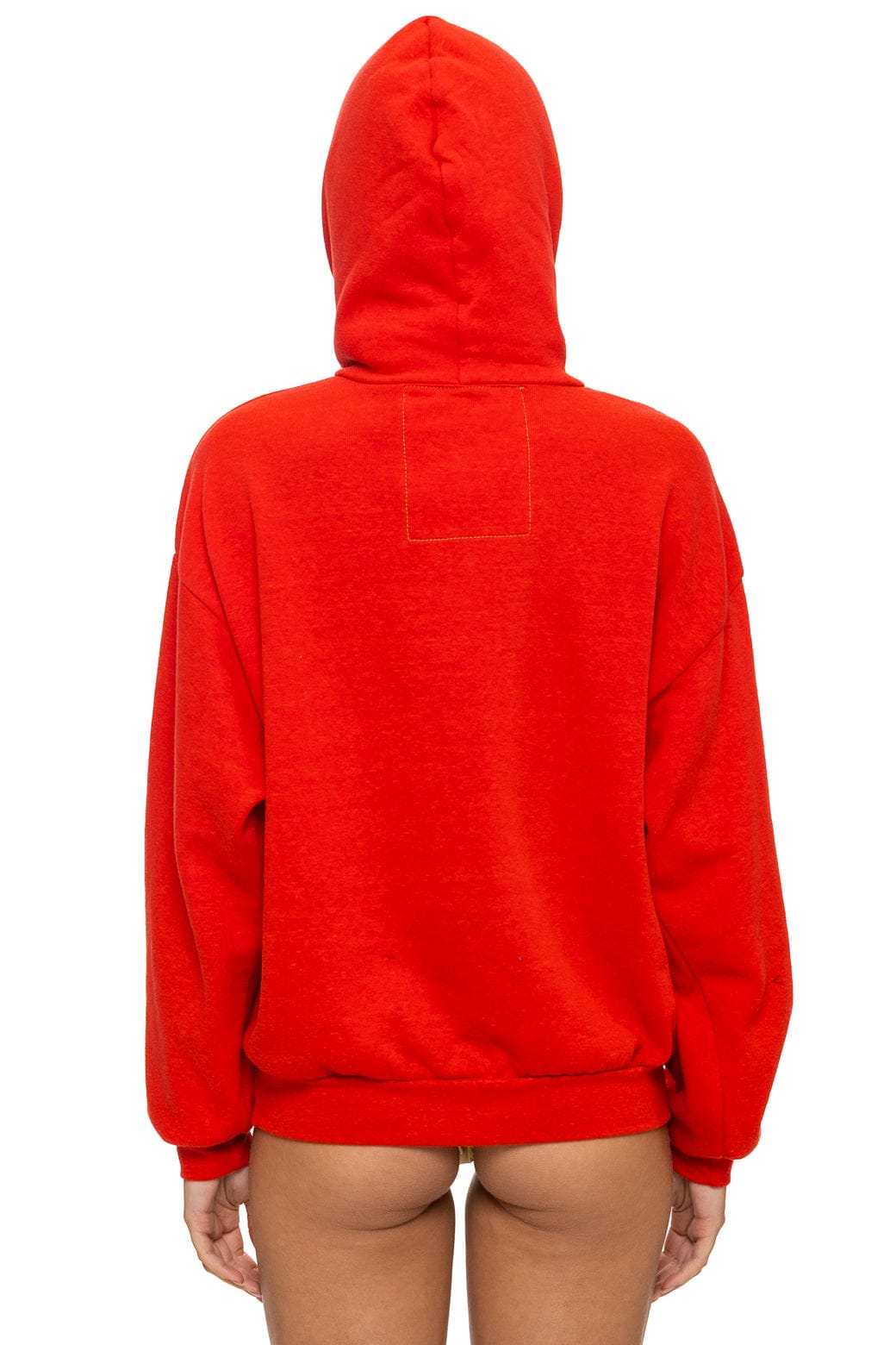 MOUNTAIN STITCH CHEVRON PULLOVER HOODIE RELAXED - RED - Image 10