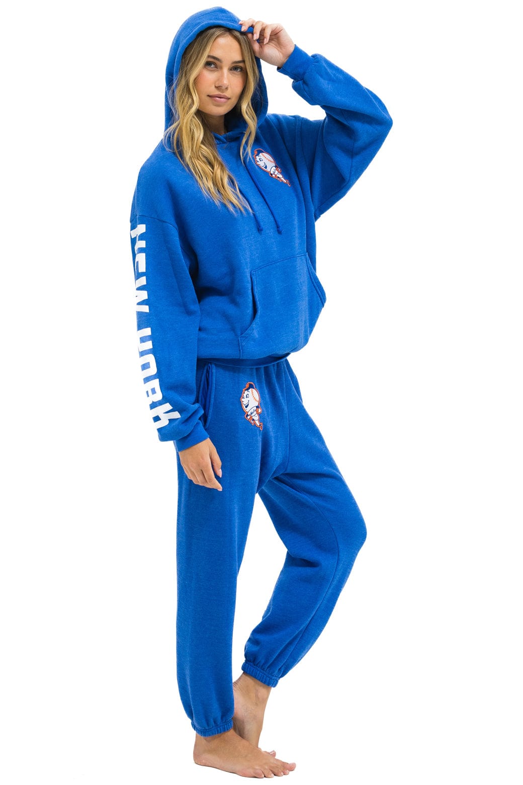 NY METS RELAXED PULLOVER HOODIE - BLUE - Image 12