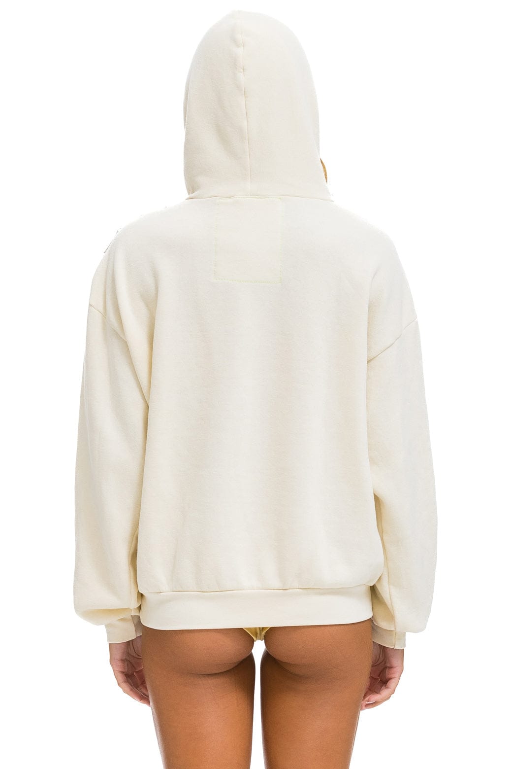 WAVE STRIPE 4 PULLOVER HOODIE RELAXED - VINTAGE WHITE // VINTAGE WHITE - Image 5