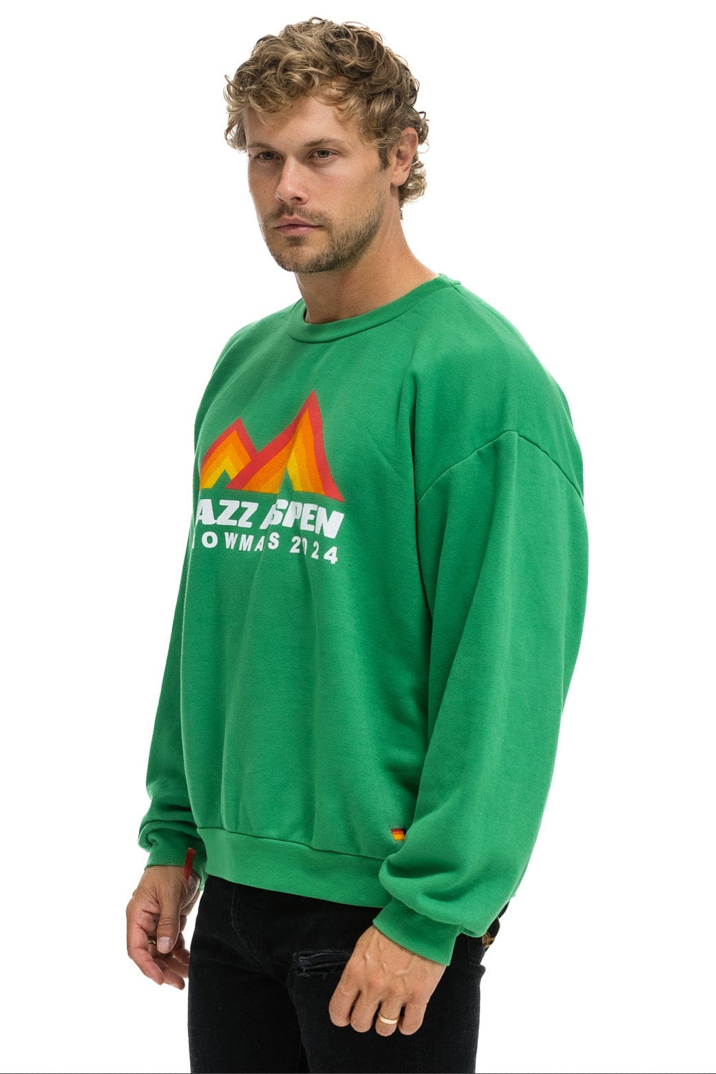JAZZ ASPEN SNOWMASS 2024 CREW SWEATSHIRT RELAXED - KELLY GREEN - Image 3