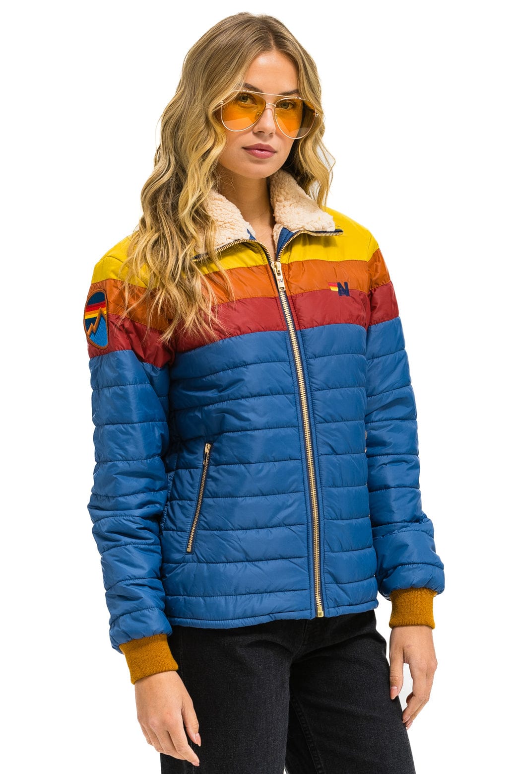 UNISEX TRAVELER LIGHTWEIGHT JACKET - SEA // RED - Image 3