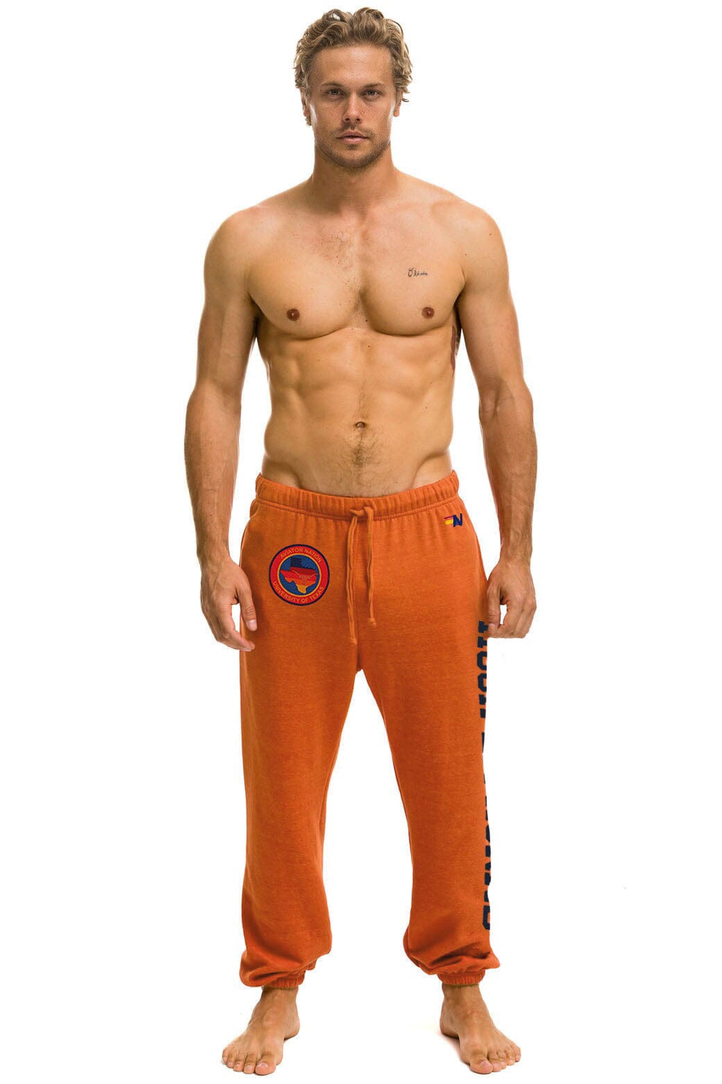 UNIVERSITY OF TEXAS UNISEX CIRCLE PRINT SWEATPANTS - BURNT ORANGE - Image 2