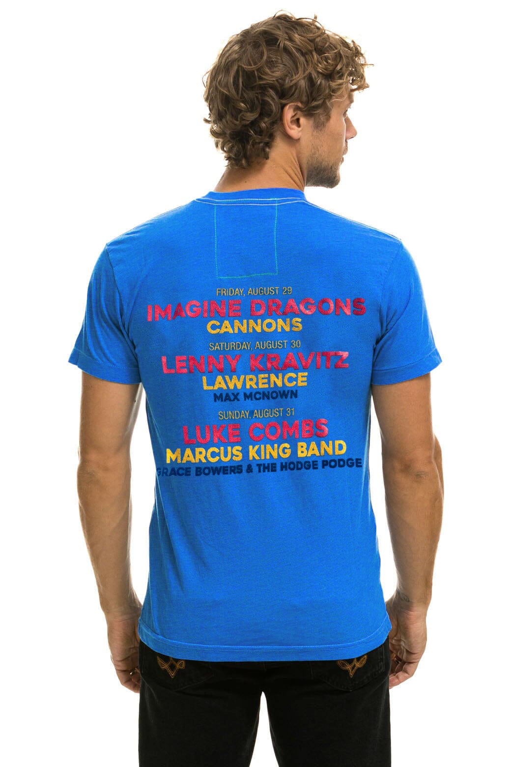 JAZZ ASPEN SNOWMASS 2025 CREW TEE SHIRT - ADVENTURE BLUE - Image 2