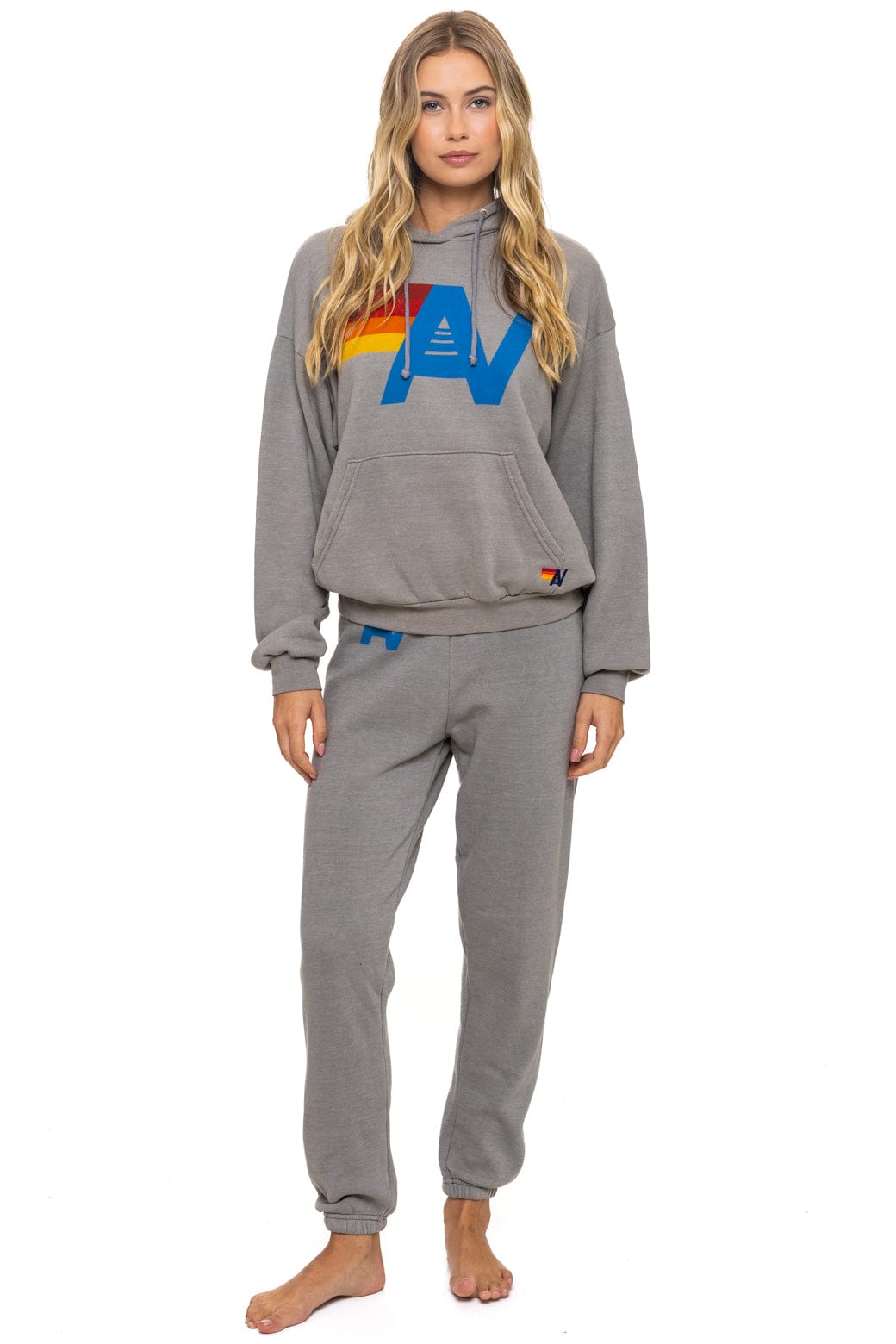 LOGO PULLOVER RELAXED HOODIE - SLATE - Image 11