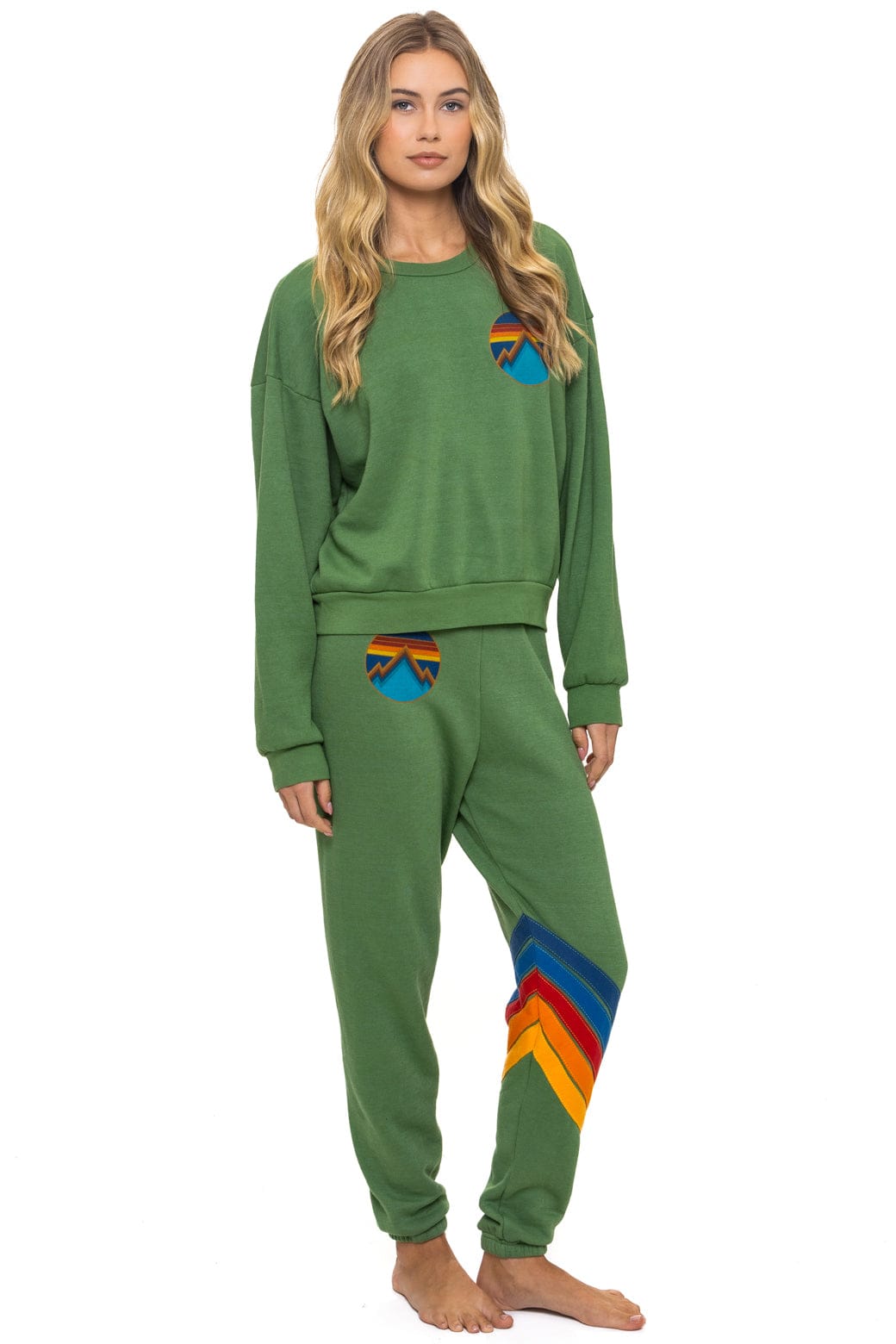 ALL SEASONS CIRCLE RELAXED CREW SWEATSHIRT - PALM - Image 10