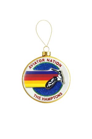 AVIATOR NATION HAMPTONS - BLOWN GLASS ORNAMENT