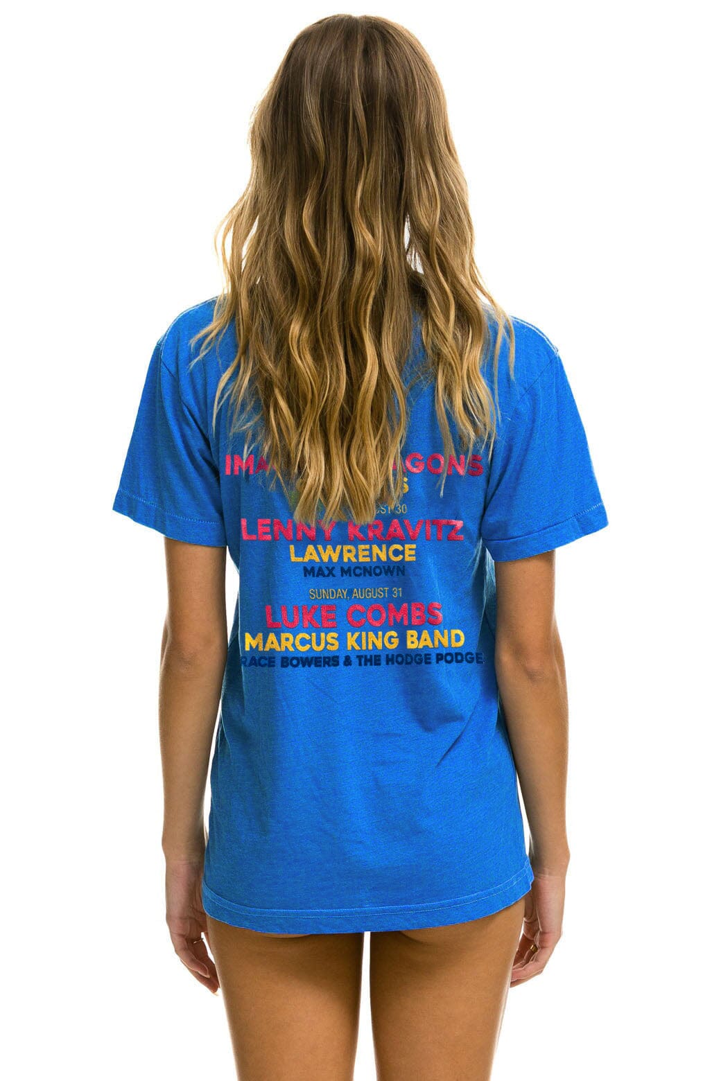 JAZZ ASPEN SNOWMASS 2025 CREW TEE SHIRT - ADVENTURE BLUE - Image 4