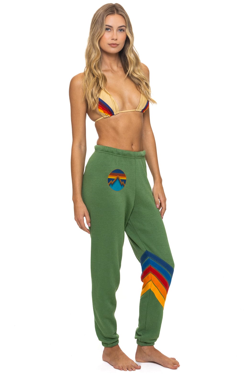 ALL SEASONS CIRCLE CHEVRON SWEATPANTS - PALM - Image 3