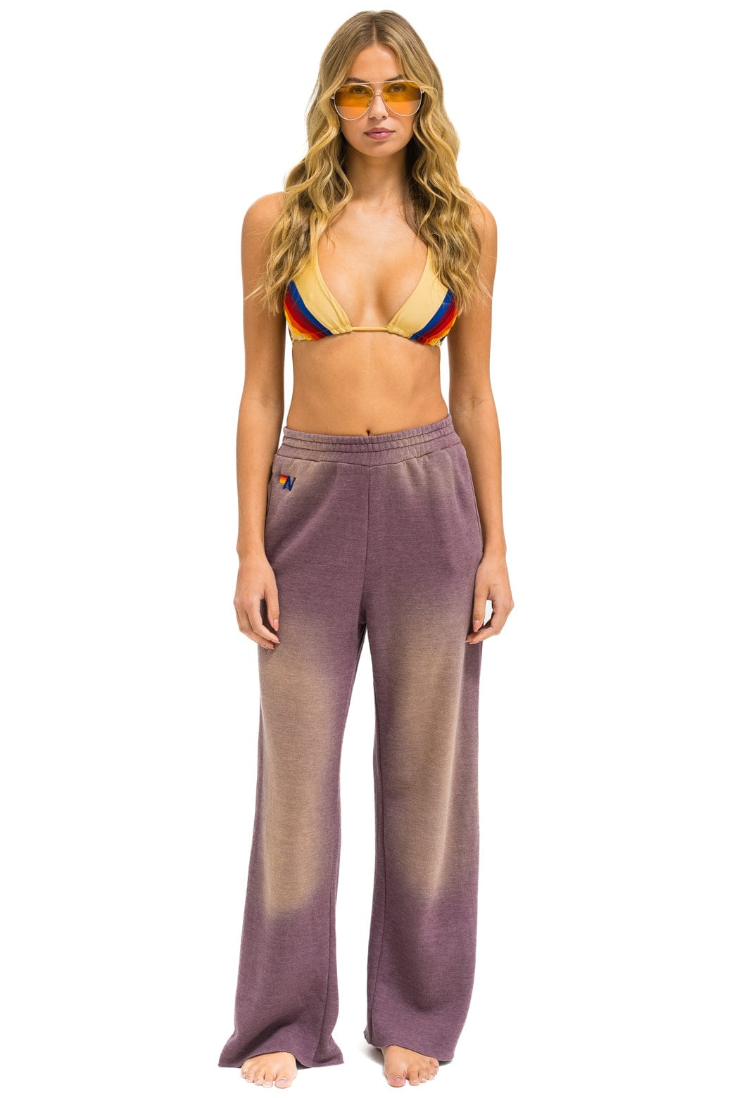 ESSENTIAL WIDE LEG POCKET SWEATPANTS - FADED MOCHA - Image 3