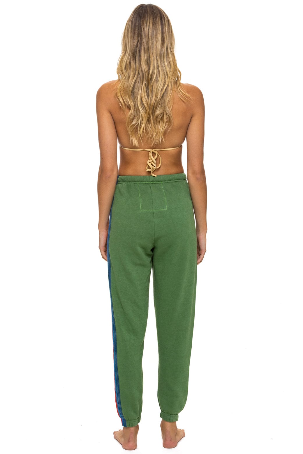 5 STRIPE SWEATPANTS - PALM - Image 4