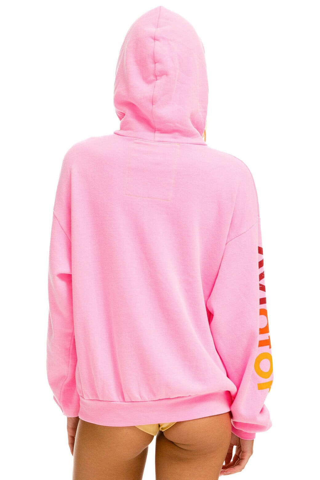 AVIATOR NATION ASPEN RELAXED PULLOVER HOODIE - NEON PINK - Image 3