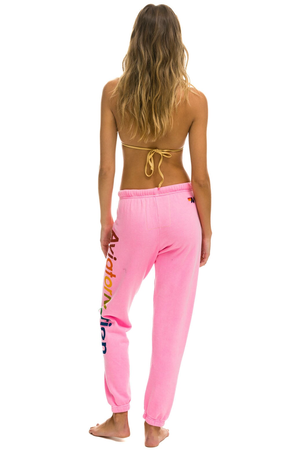 AVIATOR NATION ASPEN SWEATPANTS - NEON PINK - Image 3