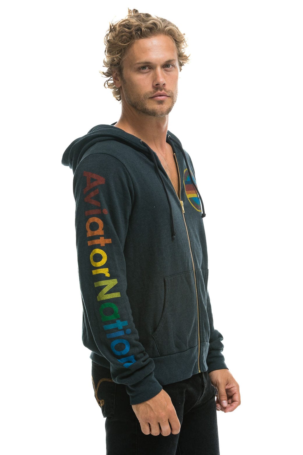 AVIATOR NATION HOODIE - CHARCOAL - Image 5