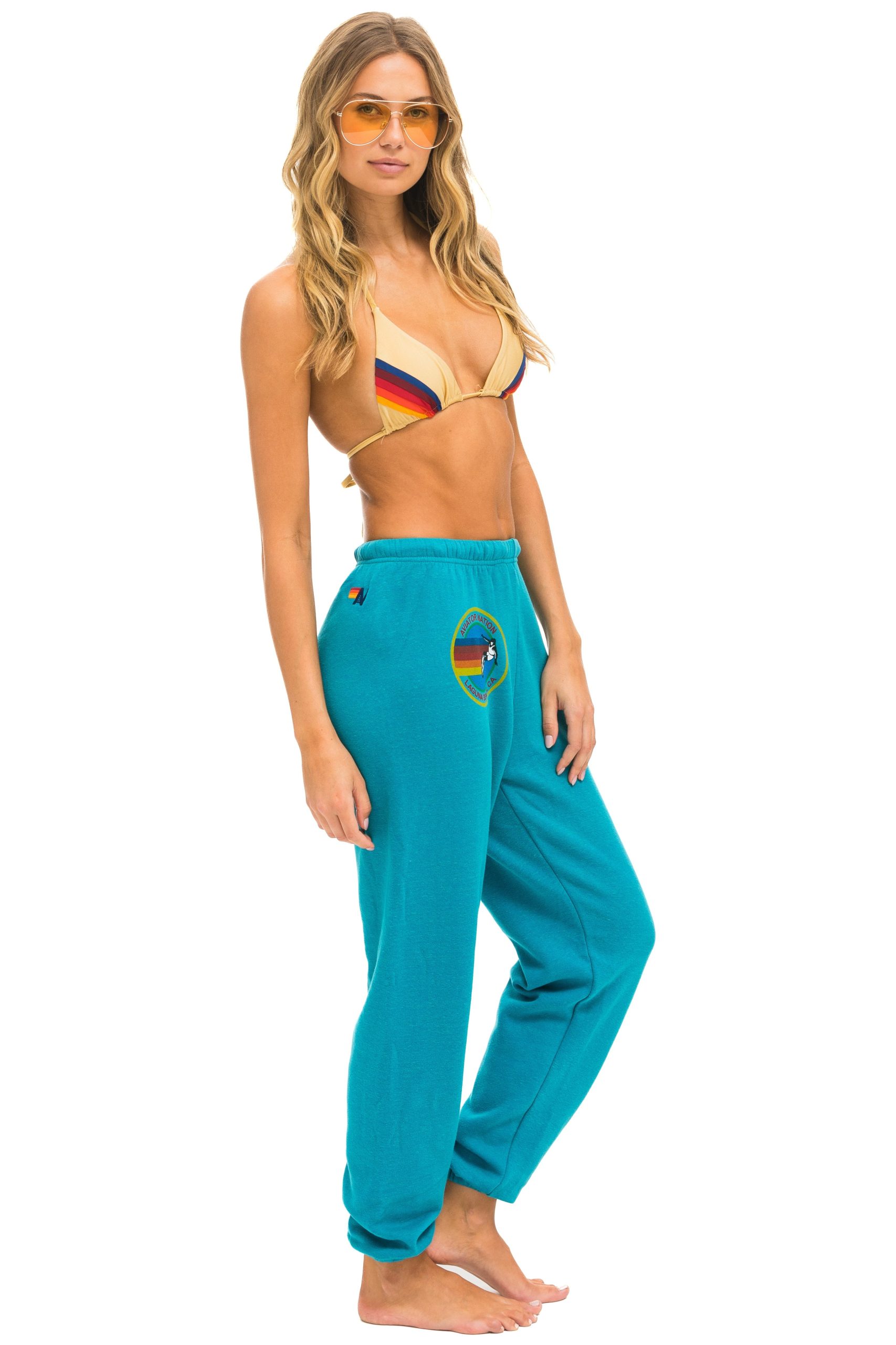 AVIATOR NATION LAGUNA BEACH SWEATPANTS - TEAL - Image 3