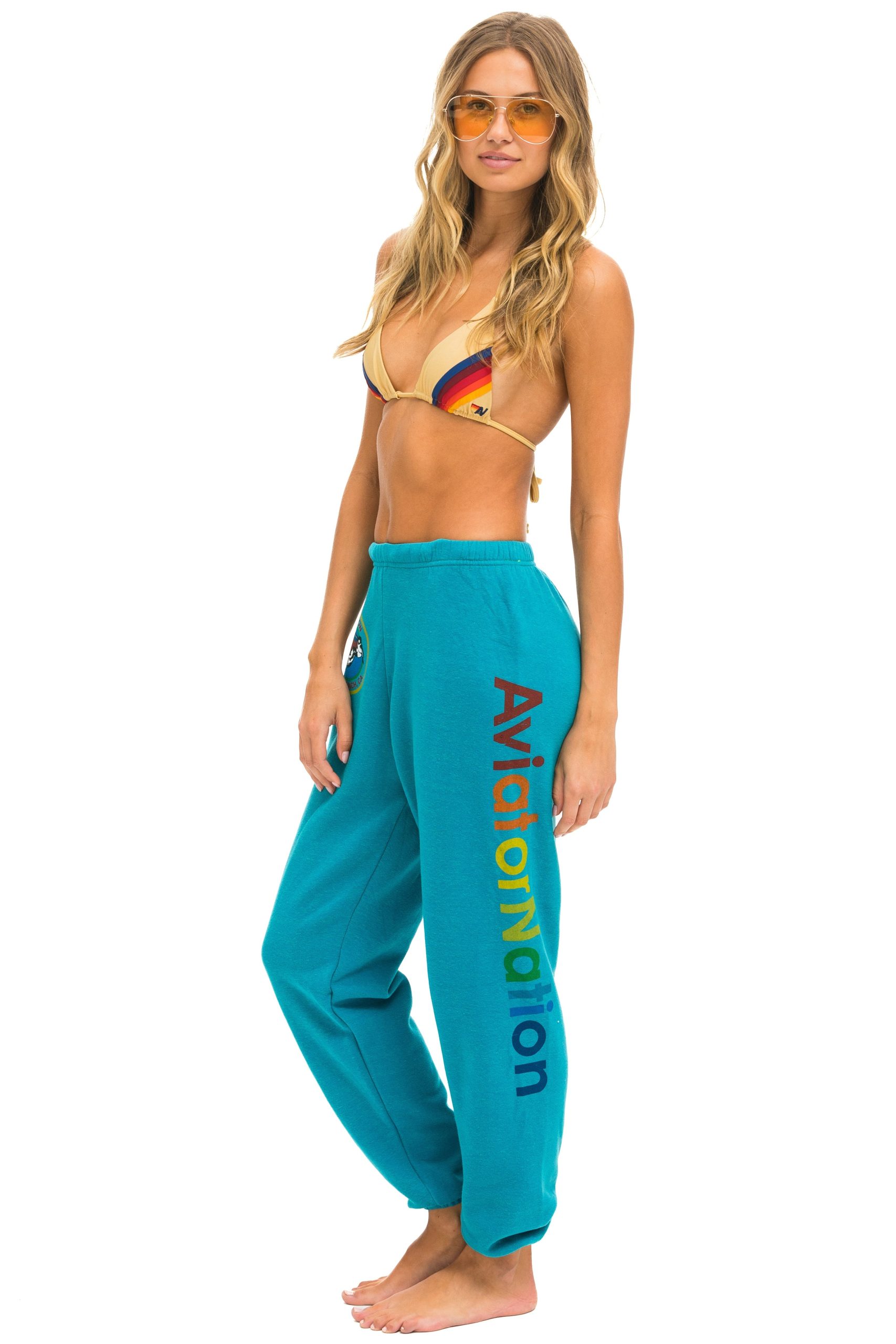 AVIATOR NATION LAGUNA BEACH SWEATPANTS - TEAL - Image 2