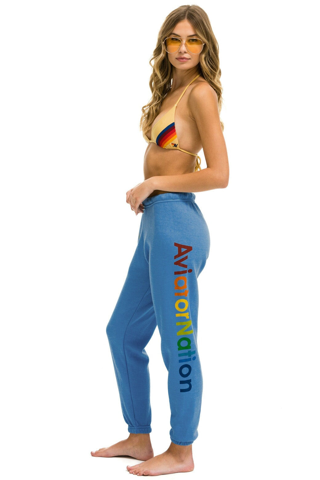 AVIATOR NATION MANHATTAN BEACH SWEATPANTS - COBALT - Image 2