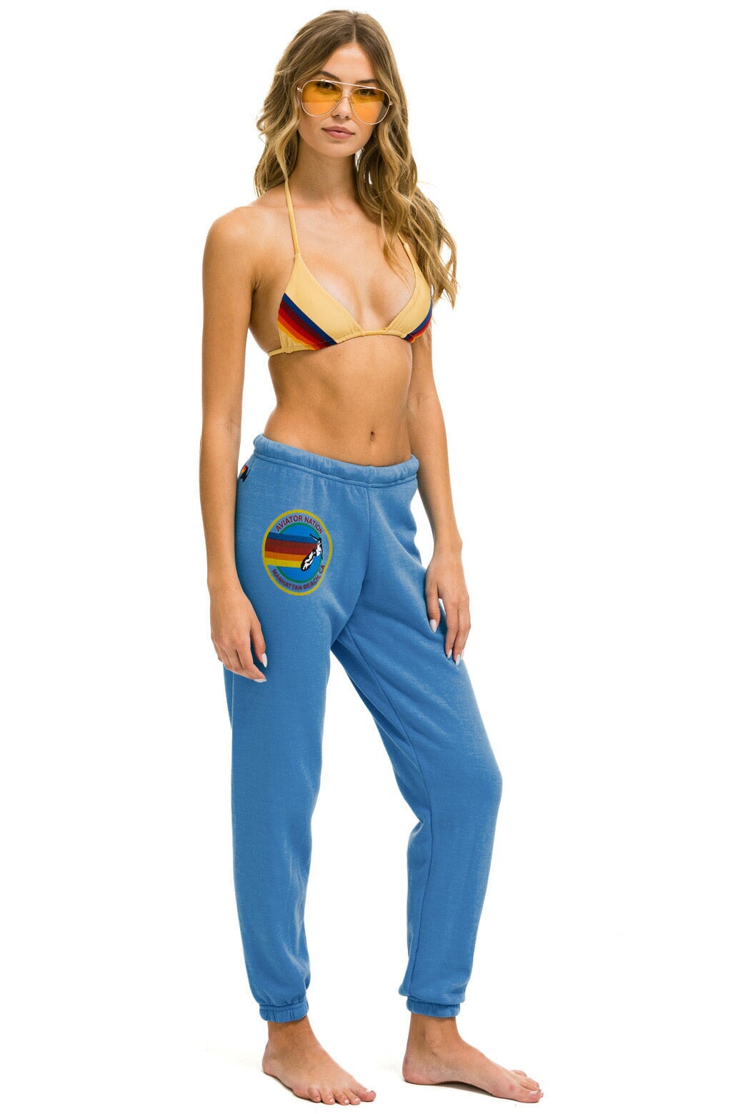 AVIATOR NATION MANHATTAN BEACH SWEATPANTS - COBALT - Image 4