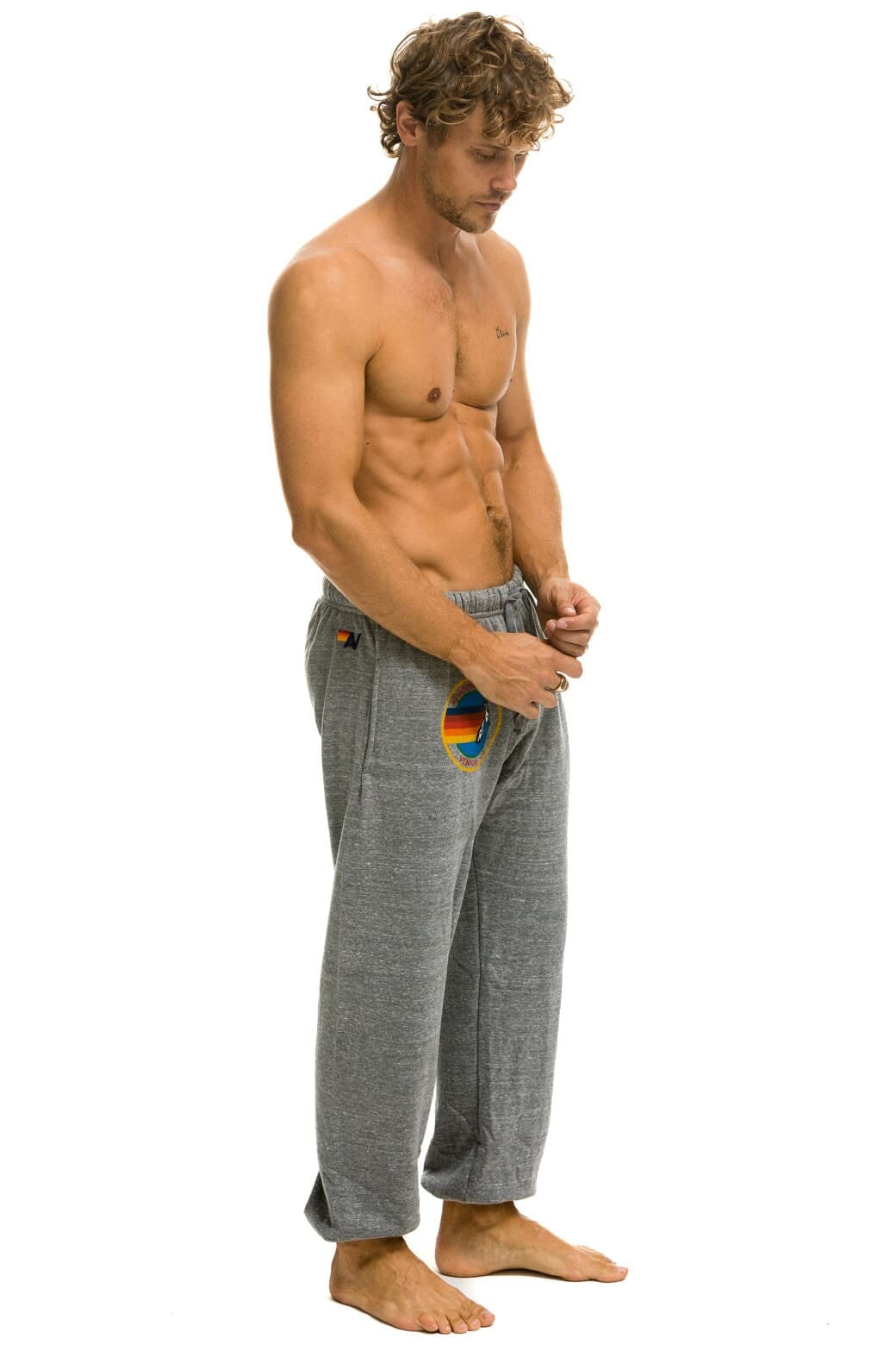 AVIATOR NATION SWEATPANTS - HEATHER GREY - Image 3
