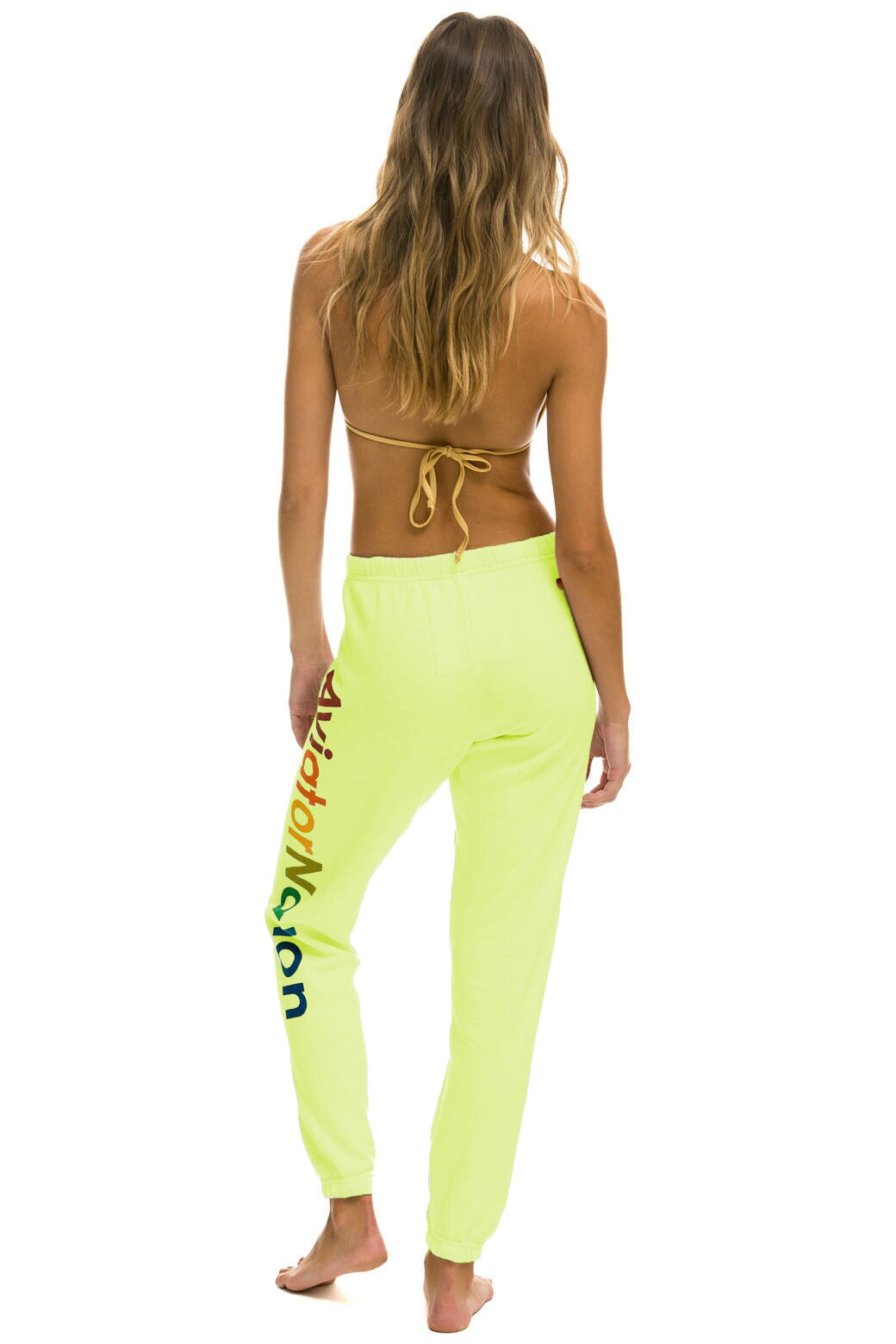 AVIATOR NATION VAIL SWEATPANTS - NEON YELLOW - Image 3