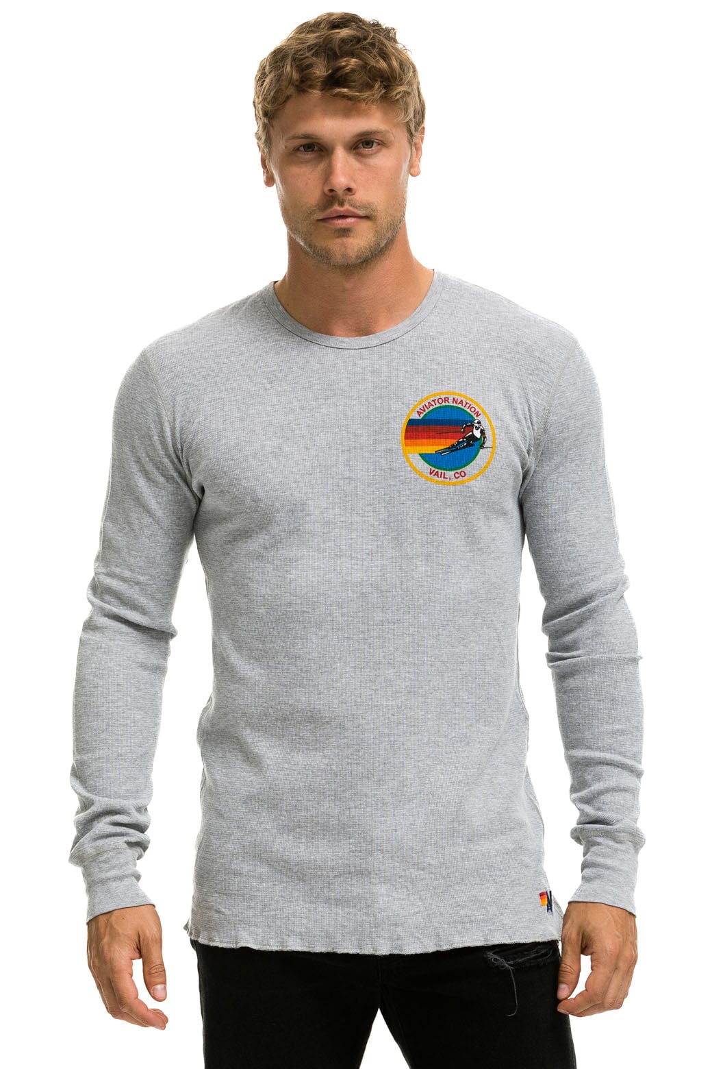 AVIATOR NATION VAIL THERMAL - HEATHER GREY - Image 2