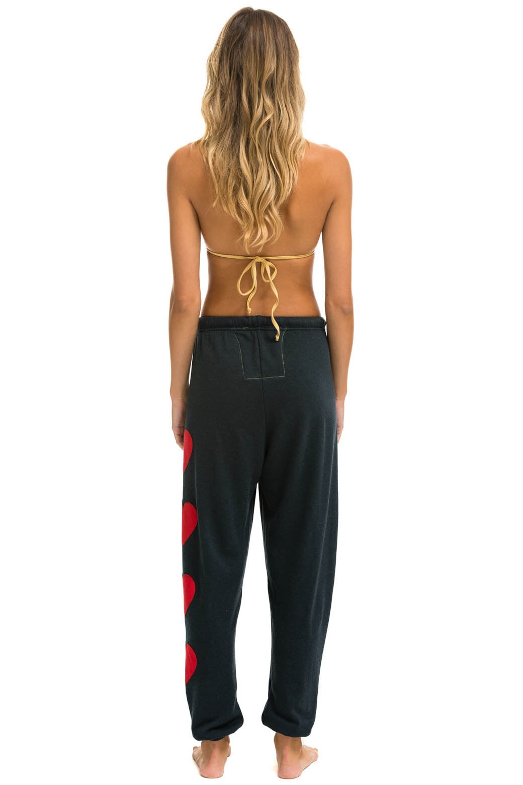 HEART STITCH 4 SWEATPANTS - CHARCOAL - Image 4