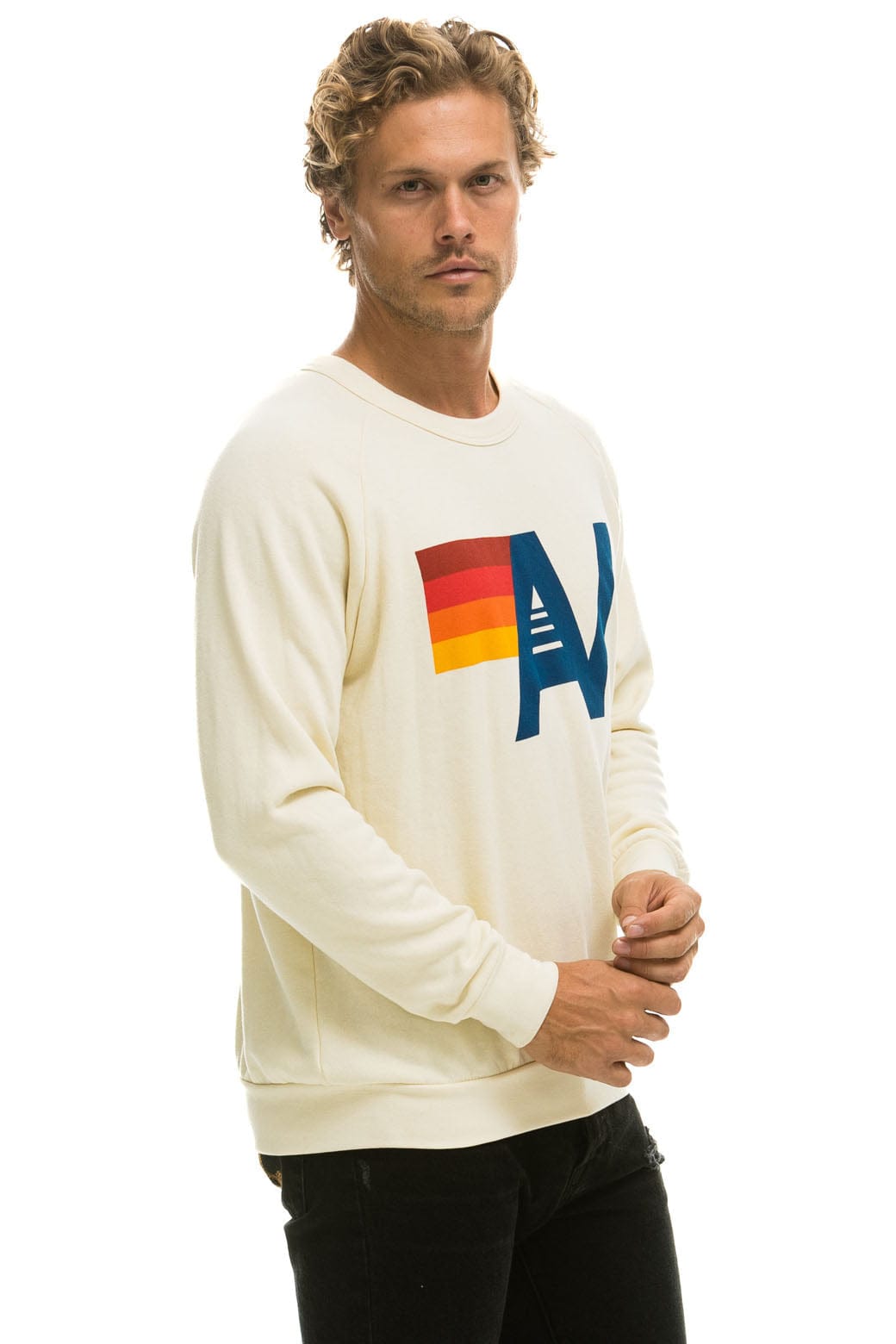 LOGO SWEATSHIRT - VINTAGE WHITE - Image 8