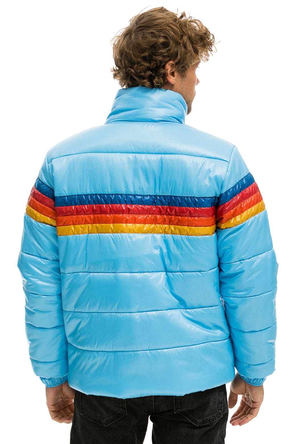 4 STRIPE LUXE TRAVELER JACKET - GLOSSY SKY - Image 5
