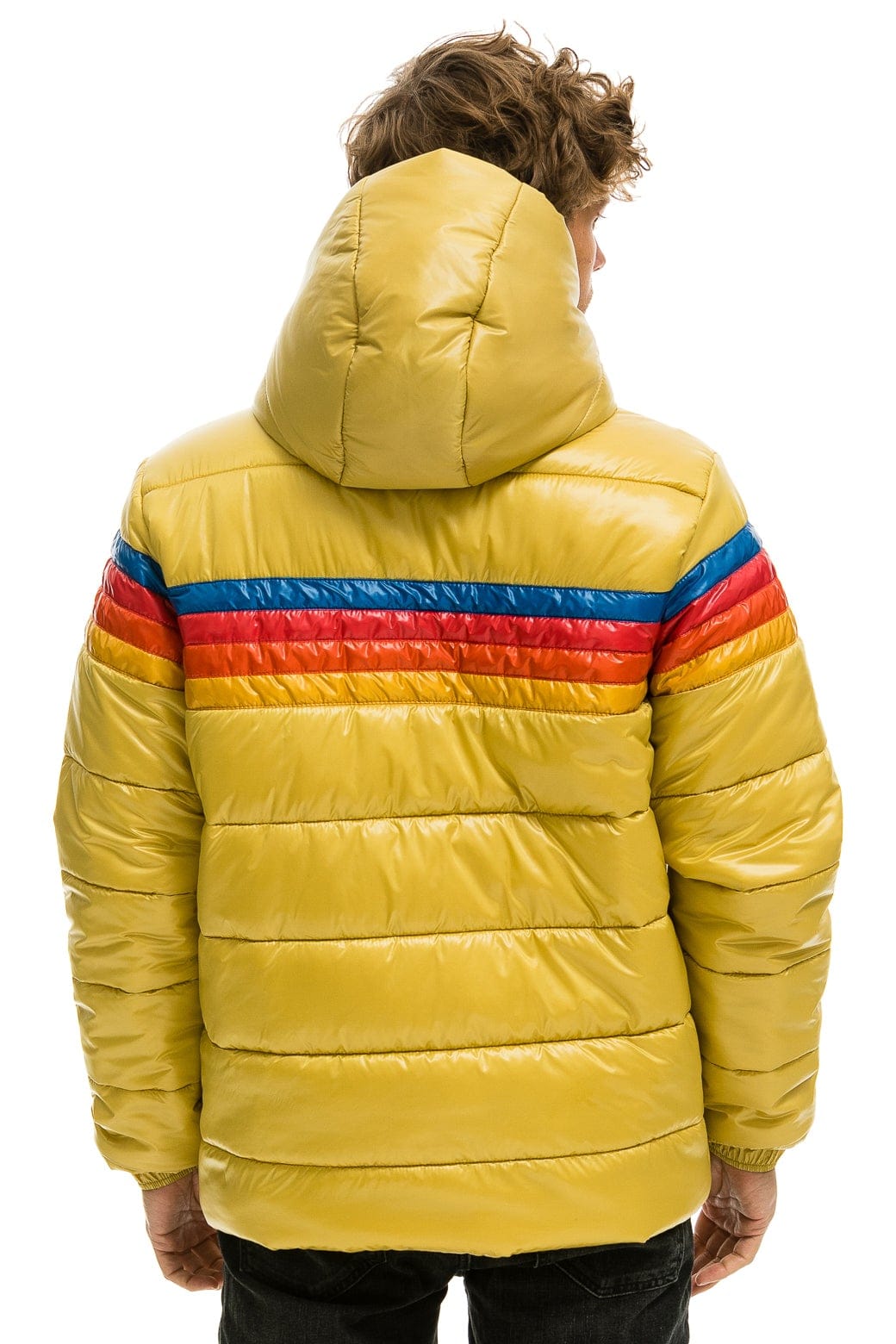 4 STRIPE LUXE TREKKER JACKET - GLOSSY KHAKI - Image 4