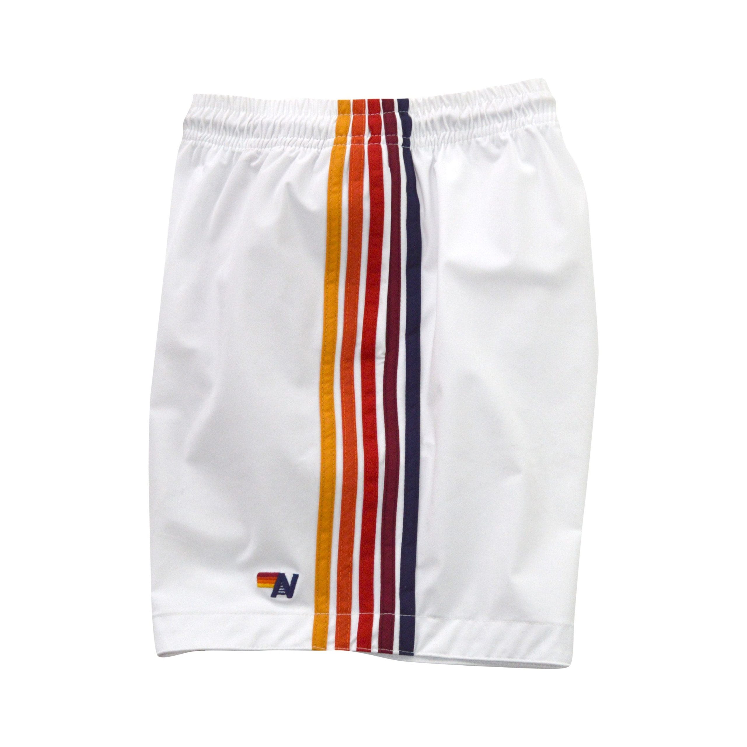 MEN'S 5 STRIPE FLEX SHORTS - WHITE - Image 7