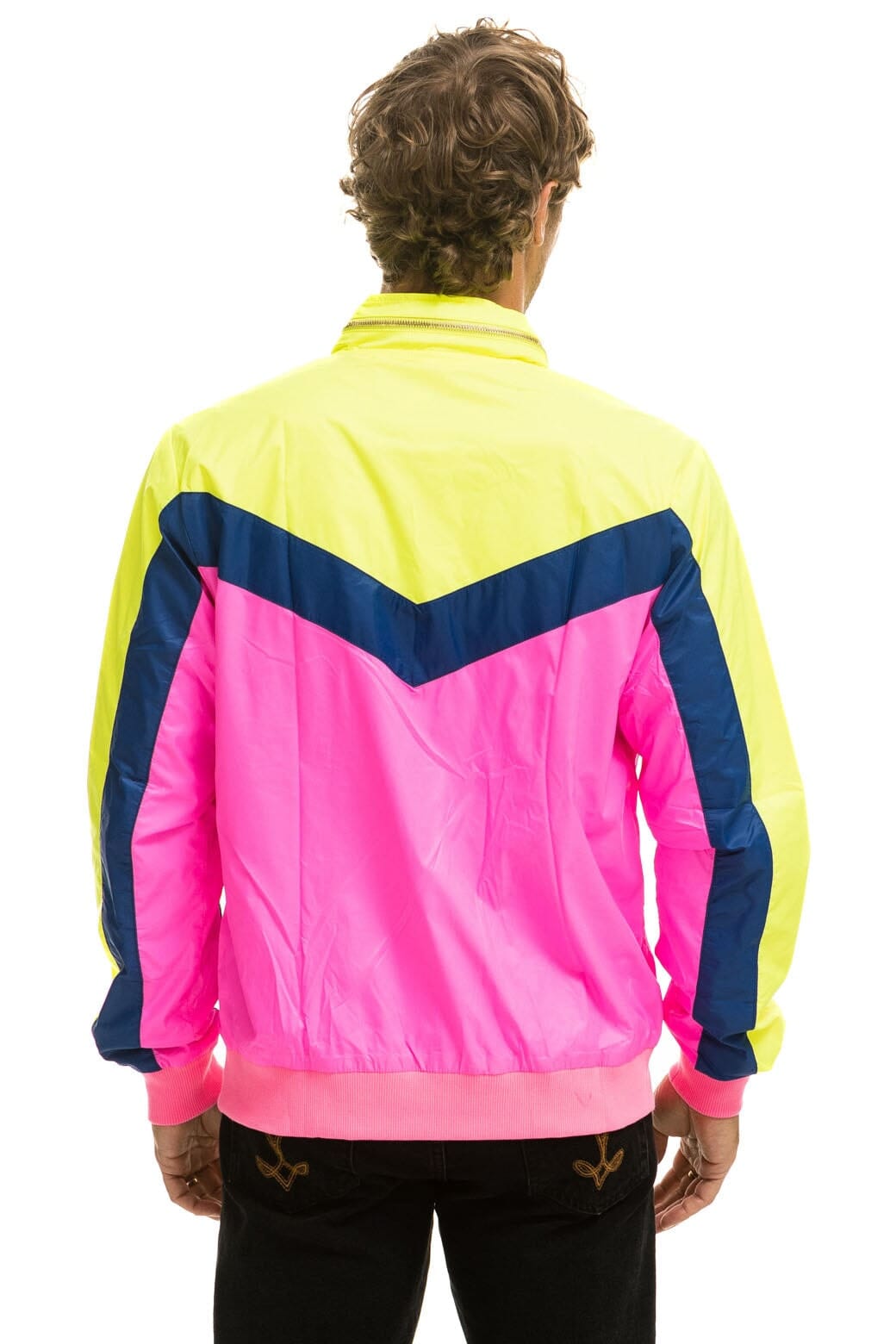 MEN'S WINDBREAKER JACKET - NEON PINK - Image 5