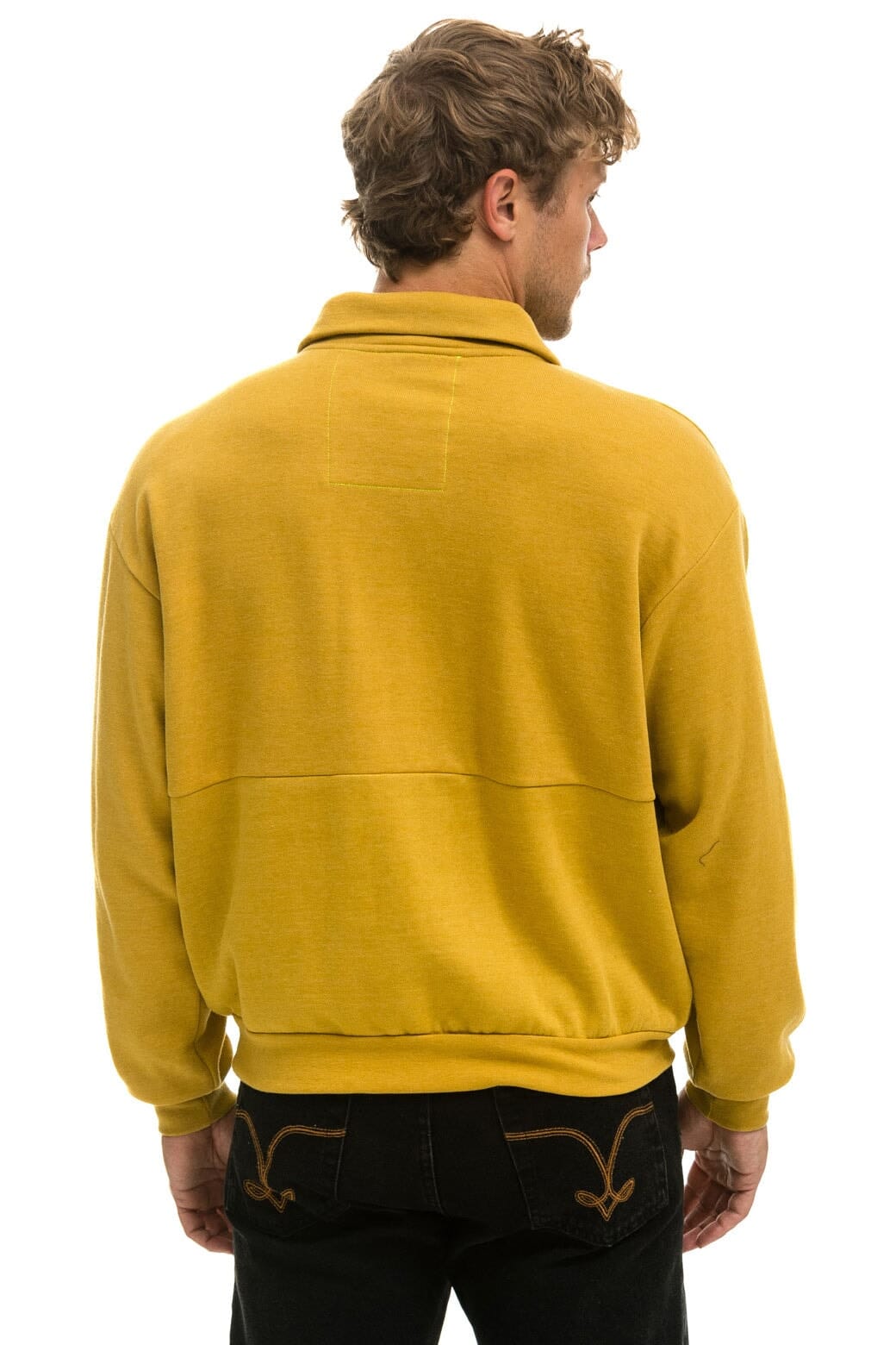 MOUNTAIN EMBROIDERY HALF ZIP SWEATSHIRT - KHAKI - Image 6