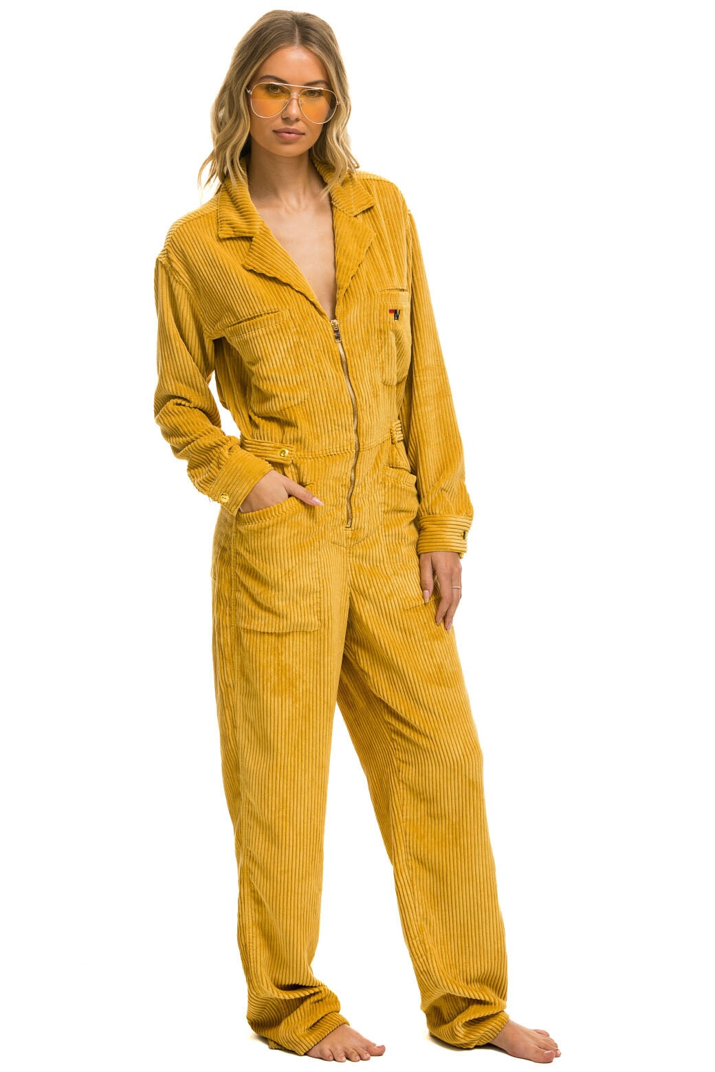 UNISEX CORDUROY FLIGHT SUIT - HONEY - Image 5