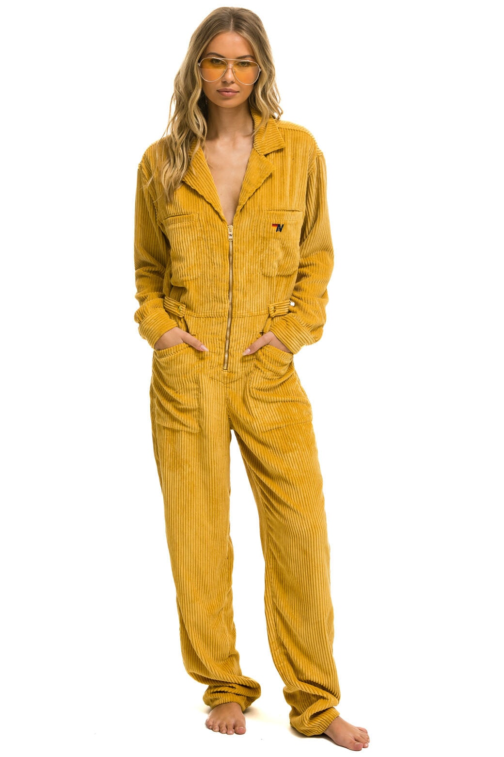 UNISEX CORDUROY FLIGHT SUIT - HONEY - Image 3