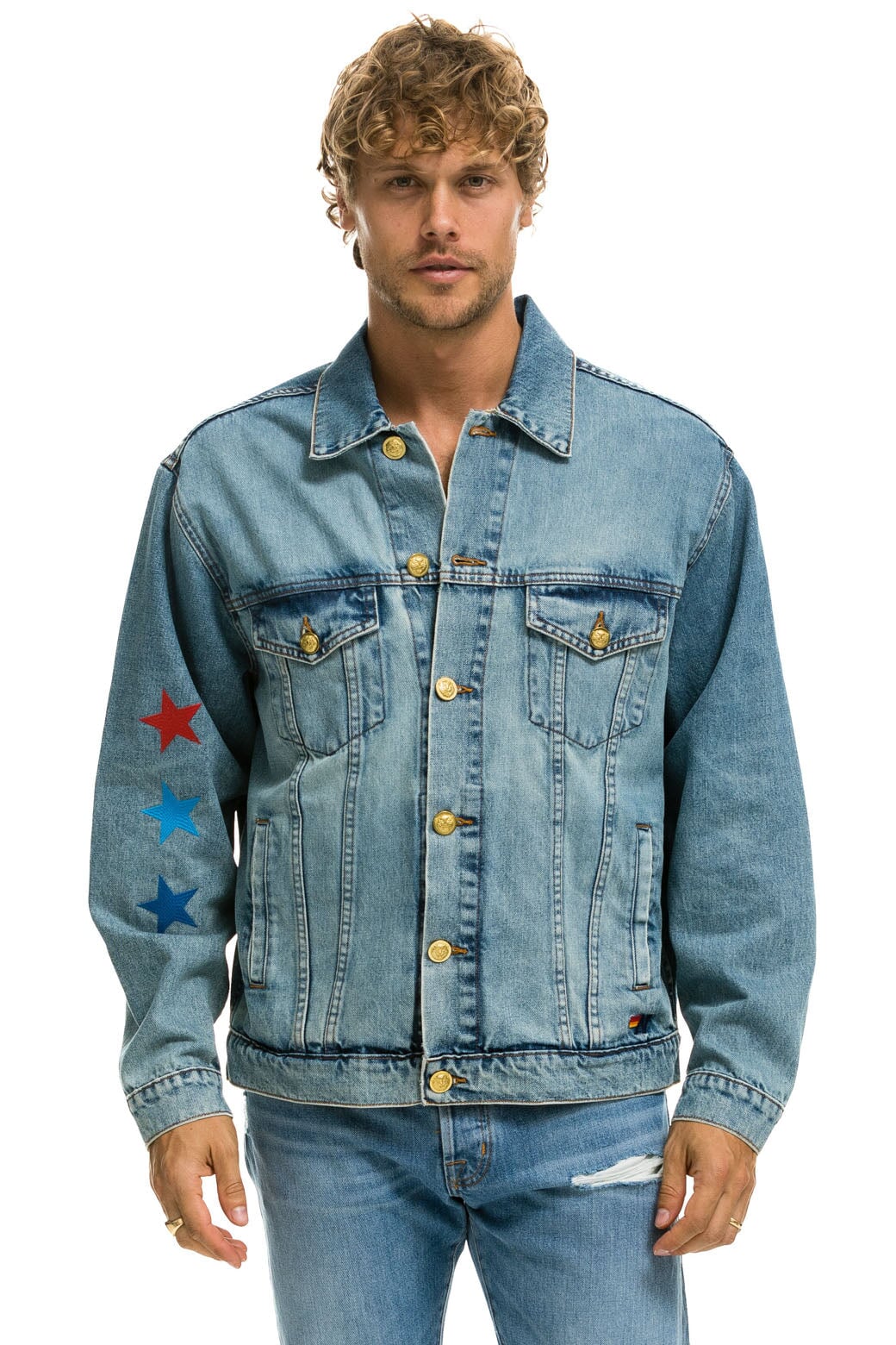 STOKED OVERSIZED CONCERT DENIM JACKET - VINTAGE - Image 8