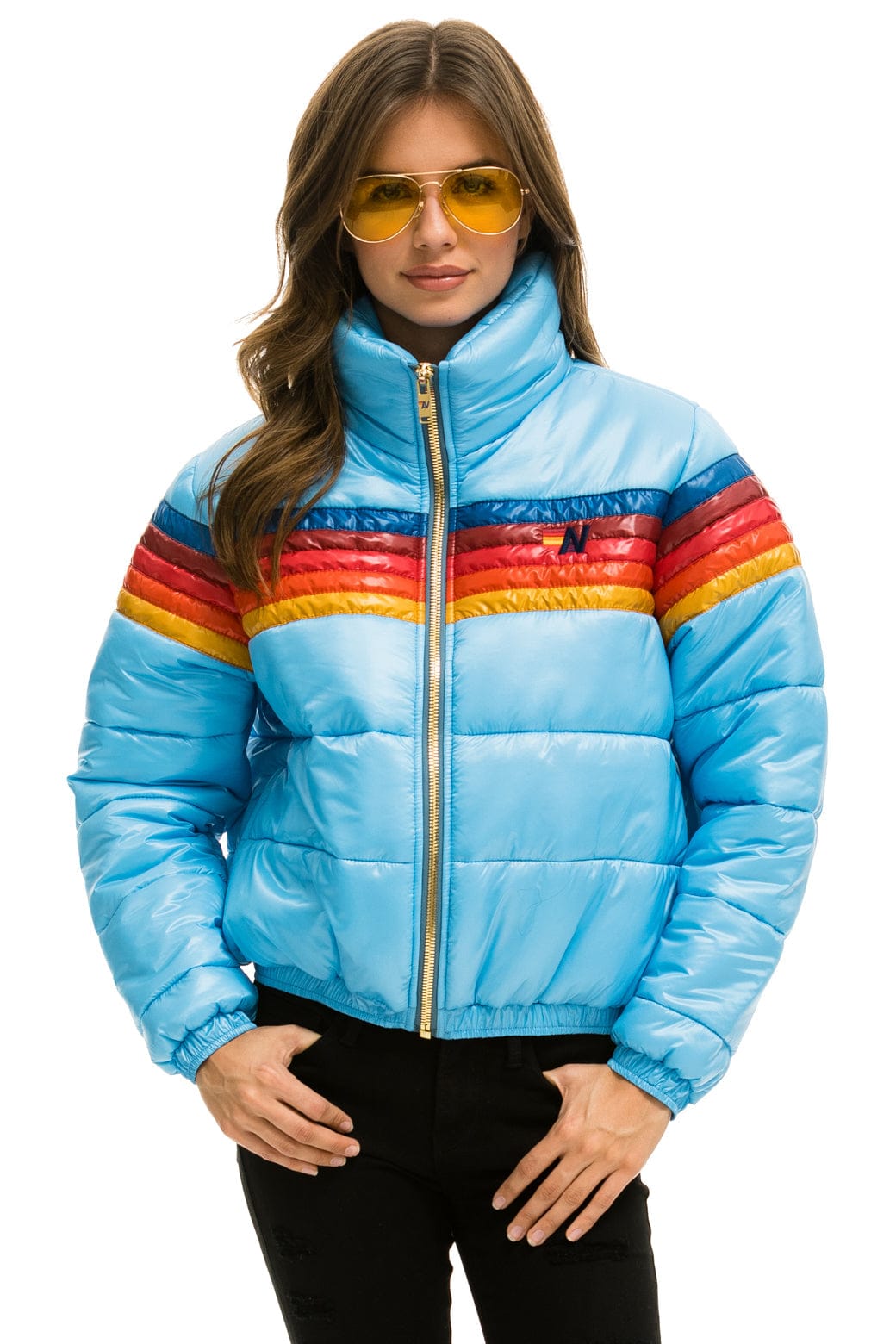 5 STRIPE APRES JACKET - GLOSSY SKY - Image 5