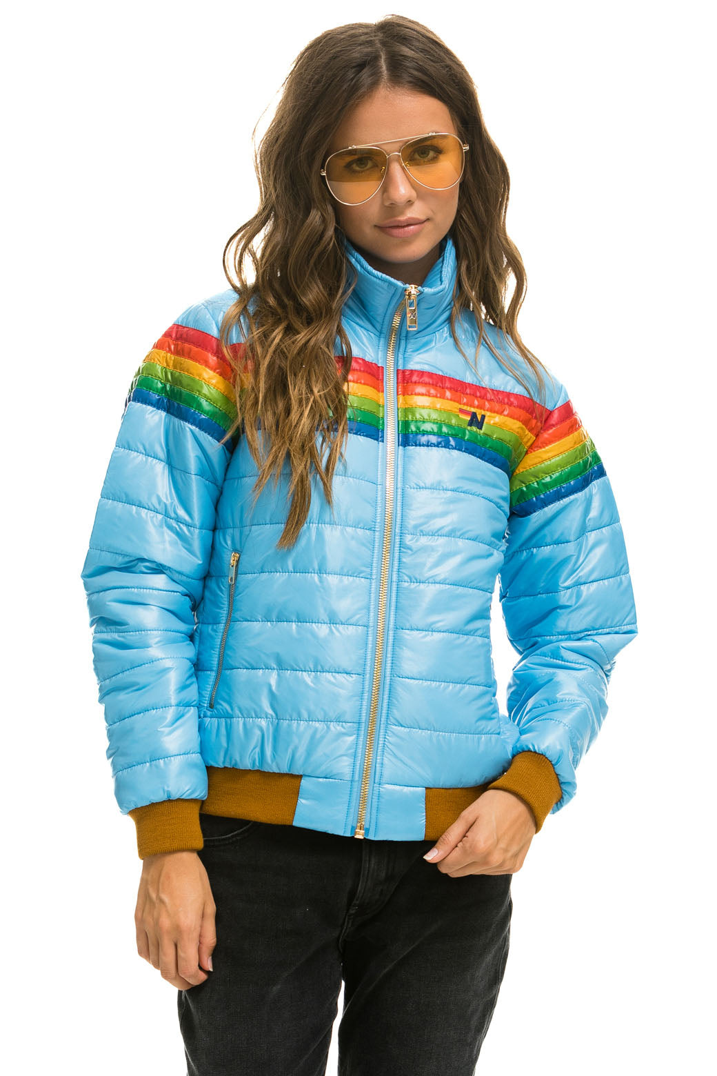 6 STRIPE JACKET - GLOSSY SKY